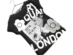 MARY QUANT マリークワント プリント 半袖 Tシャツ sizeM/黒 ■◆ レディース