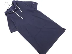 Champion チャンピオン 半袖 パーカー ワンピース sizeL/紺 ■◆ レディースのサムネイル
