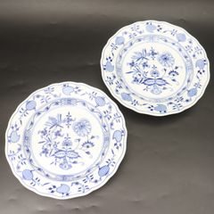 IT7HT72K9FXO 美品 Meissen マイセン ブルーオニオン プレート 472 皿
