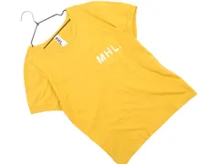 MARGARET HOWELL マーガレットハウエル ロゴプリント カットソー size2/マスタード ■◆ レディースのサムネイル