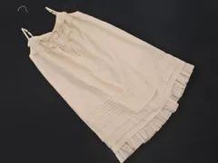 Tiara ティアラ リネン混 フリル キャミソール ワンピース size3/ライトベージュ ■◆ レディースのサムネイル