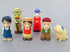 昭和レトロ 3びきのこぶた ぬいぐるみ&ぬいぐるみバッジ Set - メルカリ