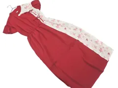 axes femme アクシーズファム POETIQUE ぽエティック 花柄 切替 ロング チャイナ ワンピース sizeM/白ｘボルドー ■◆ レディースのサムネイル