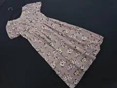 PROPORTION プロポーション ボディドレッシング フレアスリーブ 花柄 ロング ワンピース size3/ピンク ■◆ レディースのサムネイル