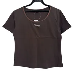 【美品】VALENZA SPORTS バレンザスポーツ レディース トップス Tシャツ ブラウン 綿100％ 38サイズ J7のサムネイル