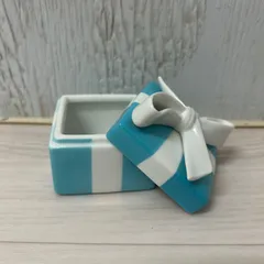 美品 ティファニー Tiffany&Co. ミニブルーボックス 廃盤 小物入れ 陶器 5.5×5.5cm ミニボックス 外箱なし 《L》のサムネイル