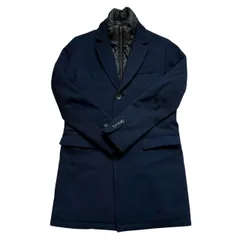 HERNO ヘルノ チェスターコート メンズ 46 M相当 ネイビー ウール ポリエステル IM0121U 15077-14210 ダウンライナー付き 防寒 高級 イタリア製のサムネイル