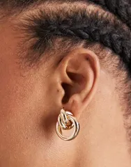 アクセサライズ レディース アクセサリー ピアス・イヤリング Accessorize clean knot stud earrings tone GOLD ゴールドのサムネイル