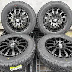 ダンロップ エナセーブ VAN01 145/80R12 80/78N サマータイヤ MUD-XⅡ 12x4.0 +43 100-4H 新品 タイヤ ホイール 4本セットのサムネイル