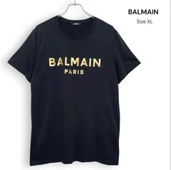 BALMAIN バルマン ゴールド ロゴ  Tシャツ ブラック SizeXL /R26405のサムネイル