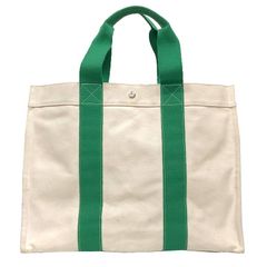 HERMES エルメス ボラボラGMトートバッグ コットンキャンバス 生成り
