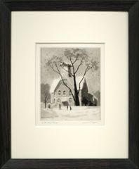 藤城 清治「冬景色（日本の愛唱歌・11月）」レフグラフ版画・限定