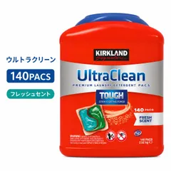 Kirkland Signature カークランド シグネチャー ウルトラパック ランドリーパック 洗濯洗剤 140粒 大容量 業務用のサムネイル