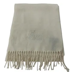 186005 現状品 Vivienne Westwood ヴィヴィアンウエストウッド マフラー  ウール ホワイトのサムネイル