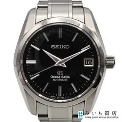 稼働 腕時計 SEIKO セイコーGS グランドセイコー メカニカル SBGR053 自動巻き 9S65-00B0 黒文字盤 箱保コマ取説 H24280のサムネイル