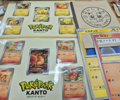 ポケパーク カントー ピンバッジ 7種 フォトフレーム&ステッカー 2種