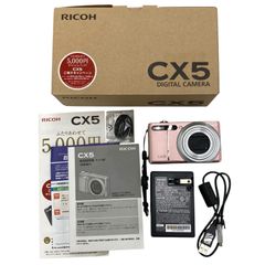 動作品・特典無料あり・備品元箱付き】RICOH CX5 PINK リコー - メルカリ