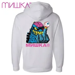 MISHKA MISHKA4LIFE プルオーバー フーディー パーカー 白 HOODIE White ミシカのサムネイル