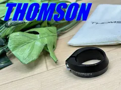☆ テルスポ イチ推し!! ほぼ未使用!! THOMSON SEATPOST COLLAR BK 31.8mm 28g トムソン シートポスト カラー シートクランプ アルミCNC ロード ミニベロ クロス ピスト MTB M-1795のサムネイル