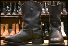 【9EEE 良品 PT99刺繍 01年】レッドウィング 2216 ペコス 黒 ブラッククローム プルオン ウエスタン ブーツ redwing pecos 8155 HOPESMORE【GF257】のサムネイル