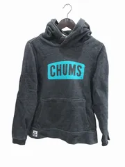 チャムス CHUMS パーカー チャコールグレー ロゴ 綿 Mサイズ レディースのサムネイル
