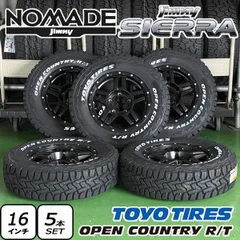 【在庫有 即納】5本セット ジムニーシエラ ノマド 新品タイヤホイール TOYO OPENCOUNTRY RT トーヨー オープンカントリー RT 225/70R16 ホワイトレター 純正車高対応 ノーマル車高対応のサムネイル