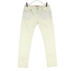YANUK (Japanese-made) Skinny Denim Pants, Size W25, Ivory, Women's, Used Clothing