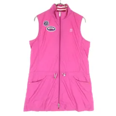 美品 Munsing wear マンシングウェア ゴルフ ノースリーブ ベスト M ピンク レディース 古着のサムネイル