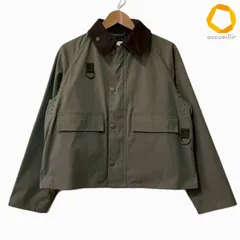 #anc バブアー Barbour ブルゾン S カーキ コーデュロイ 異素材 SPEY スペイジャケット ジップアップ 光沢 メンズ [959846]のサムネイル