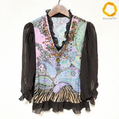 ⭐️極美品⭐️伊太利屋 ITALIYA ブラウス アニマル柄 総柄 レオパード 