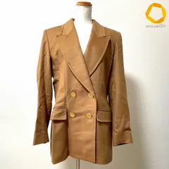 #wnc イヴサンローラン Yves Saint Laurent ジャケット 44 キャメル色 ダブル カシミヤ混 フランス製 金ボタン レディース [1014105]のサムネイル