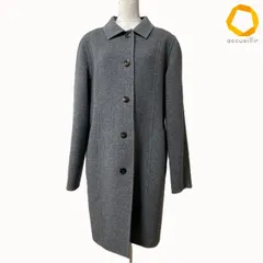 #wnc ダックス DAKS コート 42 グレー ステンカラーコート ウール 大きいサイズ 美品 レディース [1008128]のサムネイル