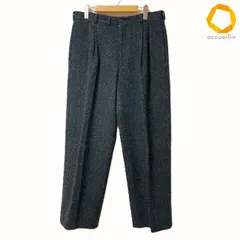 #wnc パパス Papas パンツ L 黒系 グレー スラックス ヘンリーボーン タック ウール 美品 メンズ [947077]のサムネイル