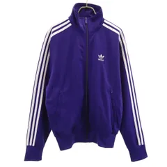 adidas Originals アディダスオリジナルス トレフォイルロゴ ファイヤーバード トラックジャケット XS パープル ジャージ 裏トリコット メンズ 古着のサムネイル