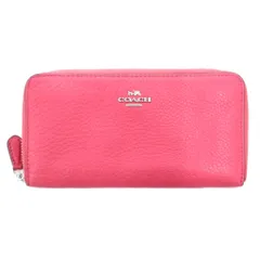 コーチ COACH 長財布 女性用 ピンク 無地 ラウンドファスナー F57215 /TQ ■GY99