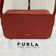 FURLA レッドショルダーバッグ 酒々井アウトレット購入 - メルカリ