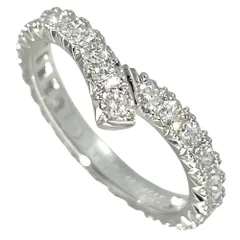 ハリーウィンストン HARRY WINSTON リボン バンド リング 指輪 ダイヤモンド 約8.5号 Pt950 2.7g プラチナ フルエタニティ レディース【中古】のサムネイル