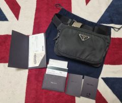 x*x様 PRADA ブラック 三角形ショルダーバッグ ラージ - メルカリ