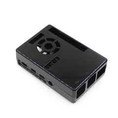 Raspberry Pi 4B 対応 ケース 保護ケース ブラック ABS製 耐衝撃 耐摩耗 ラズベリーパイ4B 互換ケース 簡単取り付け 放熱設計 シングルボードコンピュータ用 のサムネイル