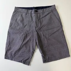 Fred Perry ウエスト幅40cm フレッドペリー グレンチェック ハーフパンツ メンズ XSサイズ ショートパンツ GRAY チェック ロゴ ブリティッシュ 古着のサムネイル