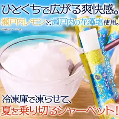 【今だけ送料無料】【ポスト投函】ひとくちで広がる爽快感☆凍らせて塩レモンシャーベット15本のサムネイル