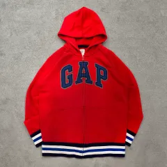 L キッズ GAP ロゴ フーディー Tシャツ レッド