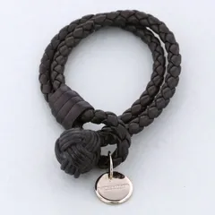 BOTTEGAVENETA ボッテガヴェネタ ブレスレット ブレスレット 113546/V001D レディース レザー ブラック 中古のサムネイル