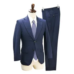 Measure Made ISETAN MEN’S 2つボタン シングルスーツ A3 S ダークネイビー チェック ノータック 春秋冬 88611-401318 6NF106 【送料無料】【中古】【メンズビジネス】202606のサムネイル