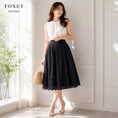 美品 / 参考価格136,000円 究極の漆黒ドレス】FOXEY BOUTIQUE 39557