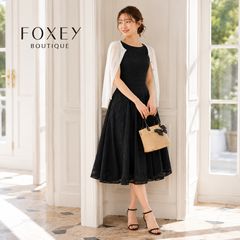 美品 / 参考価格136,000円 究極の漆黒ドレス】FOXEY BOUTIQUE 39557