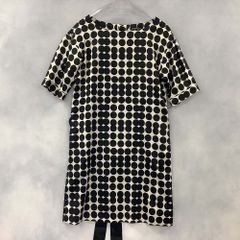 レリアン　変形ドット　ワンピース　半袖 　リボン付　アンダー付　未使用　１１号 レリアン 変形ドット ワンピース 半袖 リボン付 アンダー付 未使用