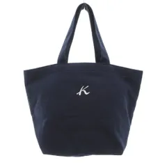 キタムラ Kitamura ショッピングバッグ ハンドバッグ 紺 ネイビー ロゴ刺繍 /MLのサムネイル