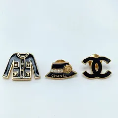 ✨️CHANEL✨️シャネル ジャケットモチーフ ココマーク 02A ピンバッジ タックピン 3点セットのサムネイル