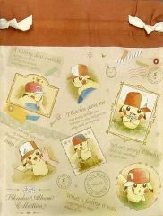 [Used] Bag (Character) Pikachu Big Drawstring Bag Pikachu Album Collection "Pokémon" Pokémon Center Limited